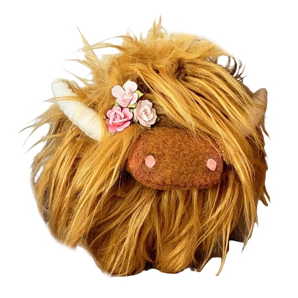 Crazying Dancing & Singing Highland Cow Plush Toy - Interactive Animated Stuffed Animal With Birthday Song