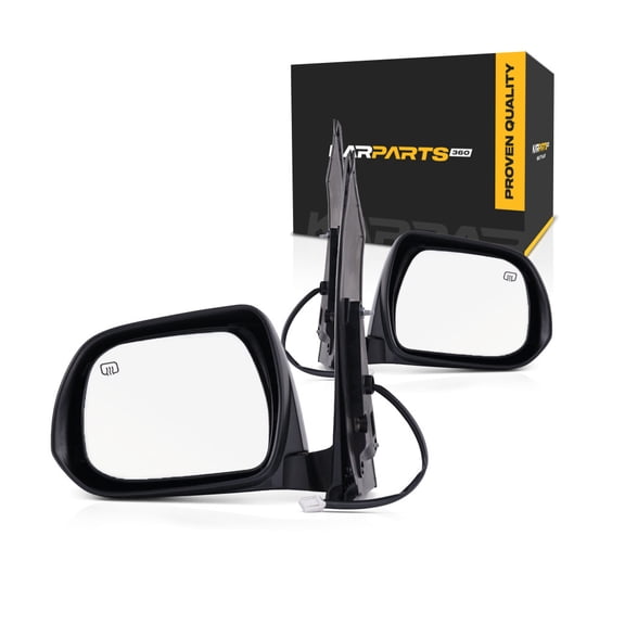 For Toyota Sienna 2011 2012 Door Mirror Driver and Passenger Side | Pair | Power | Heated | Textured | Replacement For 87940-08090-C0, 87910-08090-C0 | TO1320265, TO1321265