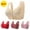 Red, variant on Itsame 4 Pack Everyday Casual Bra Set Womens Full Support Bra Comfortable Breathable Standard Straps Wireless Comfort Bralette Khaki Size XL