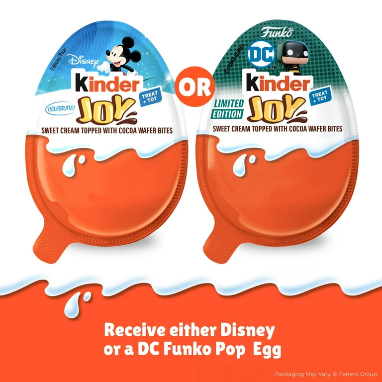 Kinder Joy Eggs, Harry Potter Funko Collection, Sweet Cream and Chocolatey Wafers, 6 Eggs