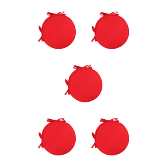 Youkk 1/2/3/5 Non-deformable Cushions For Outdoor Extra Thick Better Support Anti-slid Bottom Red 30cm 5PCS