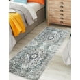 thumbnail image 2 of Keen Home Design Machine Washable Area Rugs with Non-slip Backing, Ideal for Hallway, Living Room, Bedroom, Kitchen and Laundry Room, Vintage Moroccan and Low Pile Rug - ( 2'6'' x 7'), 2 of 9