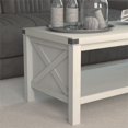 thumbnail image 4 of HomeFare Clark Station Table Basse Moderne en Bois de Ferme en Chêne Blanc Vieilli, 4 of 8