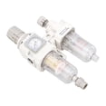 thumbnail image 4 of Air Filter Regulator Lubricator Combo G1/4in Inlet Outlet Pneumatic Tool Air Pressure Regulator Water Oil Separator, 4 of 14