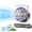 Gray, variant on Stepless Speed Cooler, Precision Wind Circulator, Smart Desktop Fan Ventilador, Silent Portable Rechargeable Device for Home Office Patio Indoor Working Rest