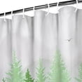 thumbnail image 3 of Spring Shower Curtain Forest Green Shower Curtain Plant Shower Curtains Grey Mountain Nature Tree Shower Curtains for Bathroom Water Repellent Woodland Shower Curtain, 72 x 72 inch, 3 of 4