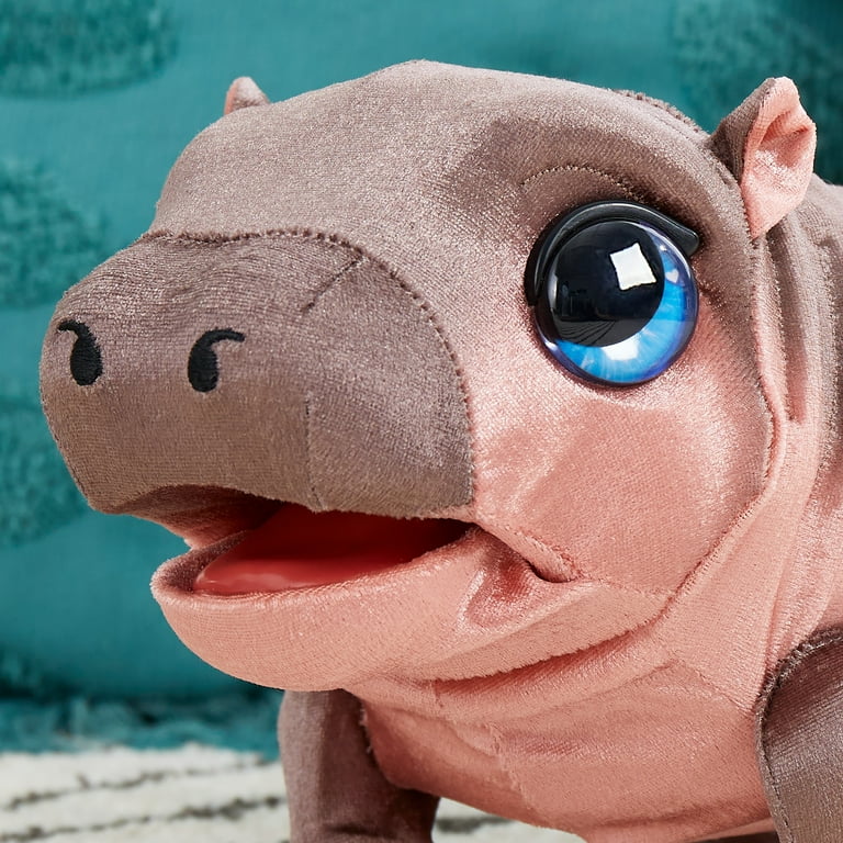FurReal Sally the Silly Hippo, 9 Inch Interactive Plush, Kids Toys