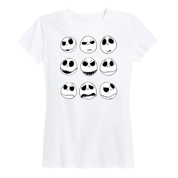 The Nightmare Before Christmas - Jack Face Grid - Women's Short Sleeve Graphic T-Shirt