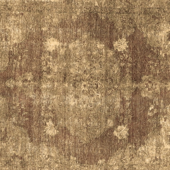 Ahgly Company Indoor Square Persian Brown Traditional Area Rugs, 6' Square
