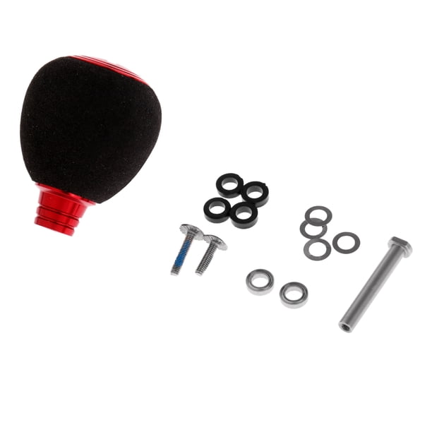 Perilla de manija de carrete de pesca Sunnimix Baitcasting rojo