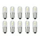 thumbnail image 1 of Uxcell 120V/0.0083A Bombillas mini E10, 10Pcs Bombillas de tornillo en miniatura Luz blanca, 1 of 6