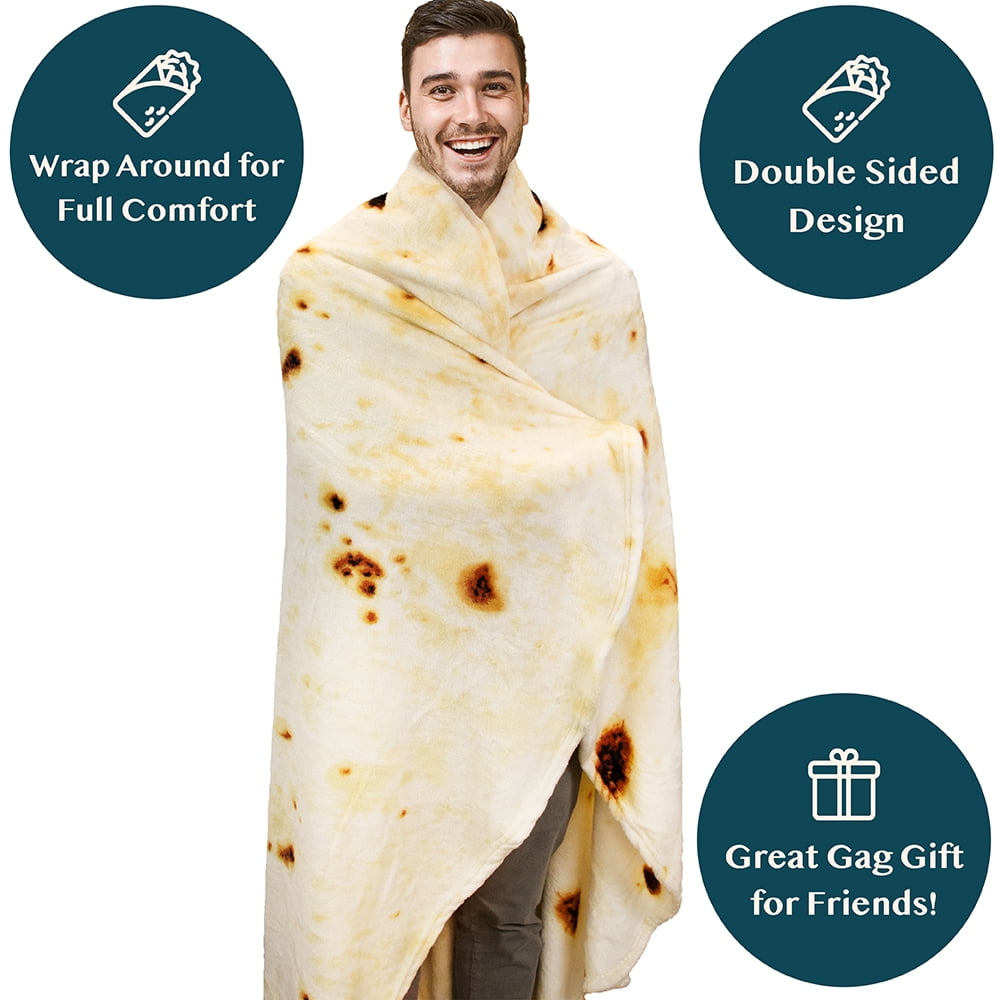 Dropship Burrito Tortilla Blankets Funny Gifts For Your Family And