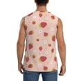 thumbnail image 4 of Kdxio Strawberries for Men's Muscle T-shirt,Sleeveless for Workout Running Athletic Gym Lounge Casual, 4 of 7