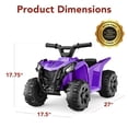 thumbnail image 7 of Best Choice Products 6V Kids Ride-On 4-Wheeler Quad ATV Car w/ 1.8mph Max Speed, Treaded Tires - Purple, 7 of 7