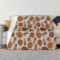 thumbnail image 1 of Balery Pinecone Autumn Pattern Manta de Franela con Dibujo, Lujo Ultra Suave y Cálido, Antipelusa y Resistente a las Arrugas para Cama, Sofá, Camping -80"x60", 1 of 6