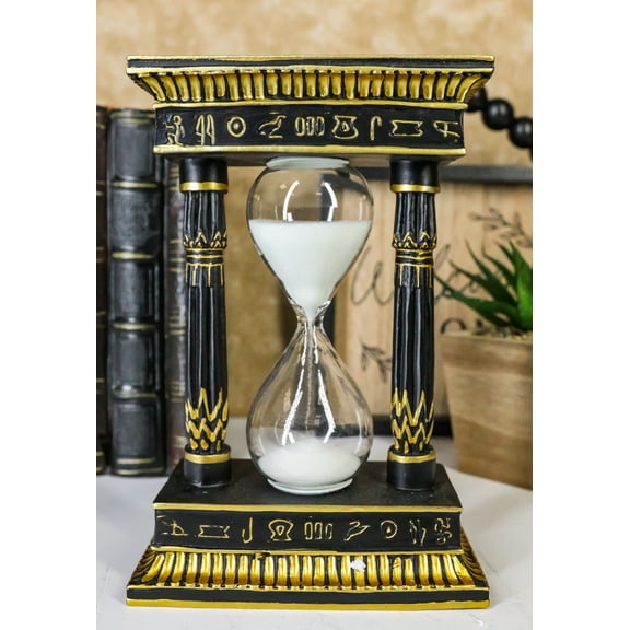 Egyptian King Pharaoh Tutankhamun Eye of Horus Wedjat and Hieroglyphs Sandtimer