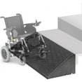 thumbnail image 1 of Rubber Threshold Ramp Non-Slip Driveway Curb Ramp, 1" - 7.5" Rise Kerb Ramp, Heavy Duty Wheelchair Ramp, Portable Loading Ramp for Car, Scooter, Bike (Color : Black, Size : 50x37x15cm), 1 of 7