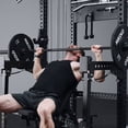 thumbnail image 6 of Mikolo Anubis-2.0 Smith Machine with Weight Stack, 3“×3” All-in-One Power Cage with LAT Pulldown & Cable Crossover, 3200LBS Multi-Function Trainer with Aluminum Pulley System for Fitness Home Gym, 6 of 24