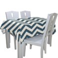 thumbnail image 4 of EREHome Nappes Bleues Décoration de Table Blanche 52x70 Pouces, 4 of 5