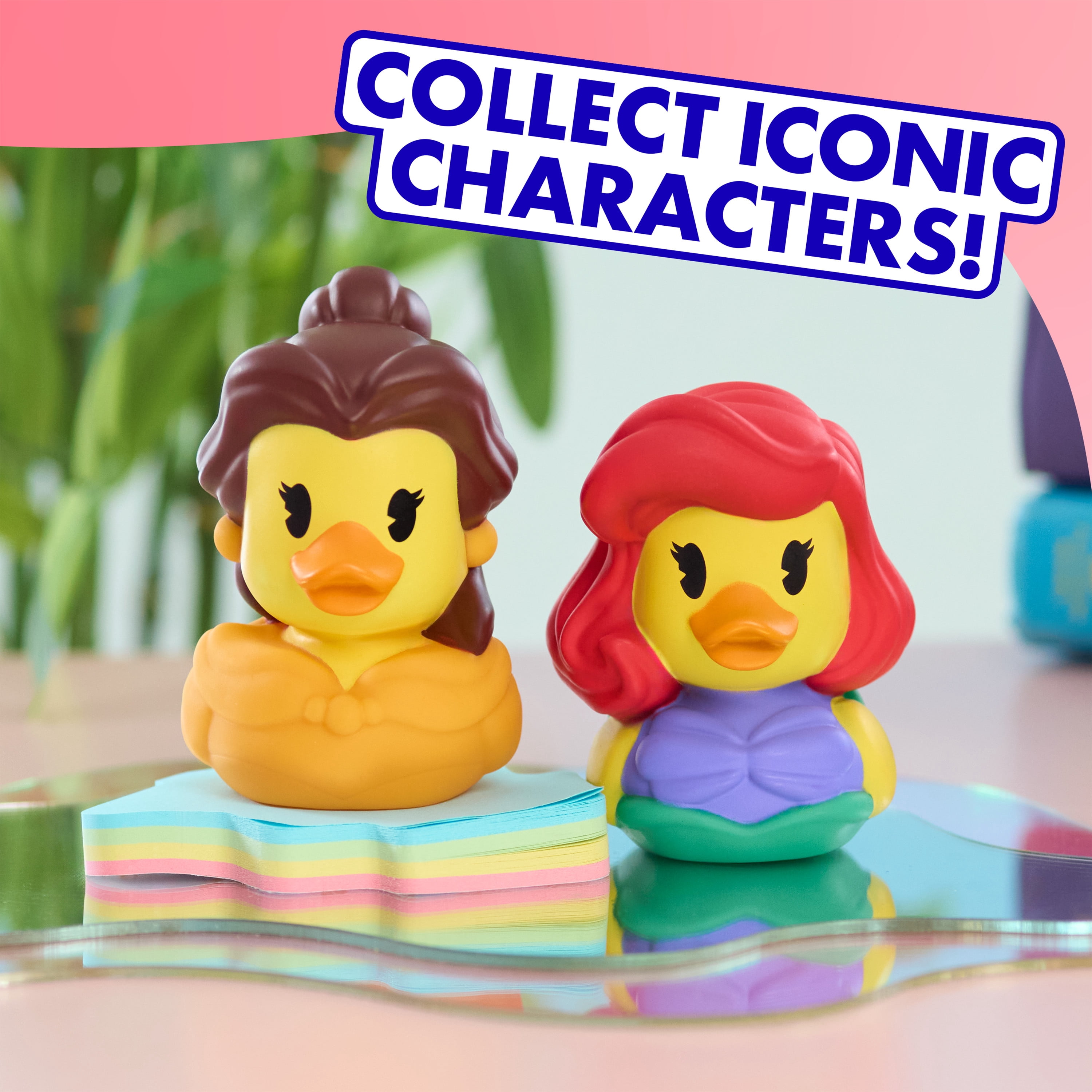 テントウ★アリエル Dukalooz Disney Ariel and Belle Small Toy Duck 2 Pack, Collectible
