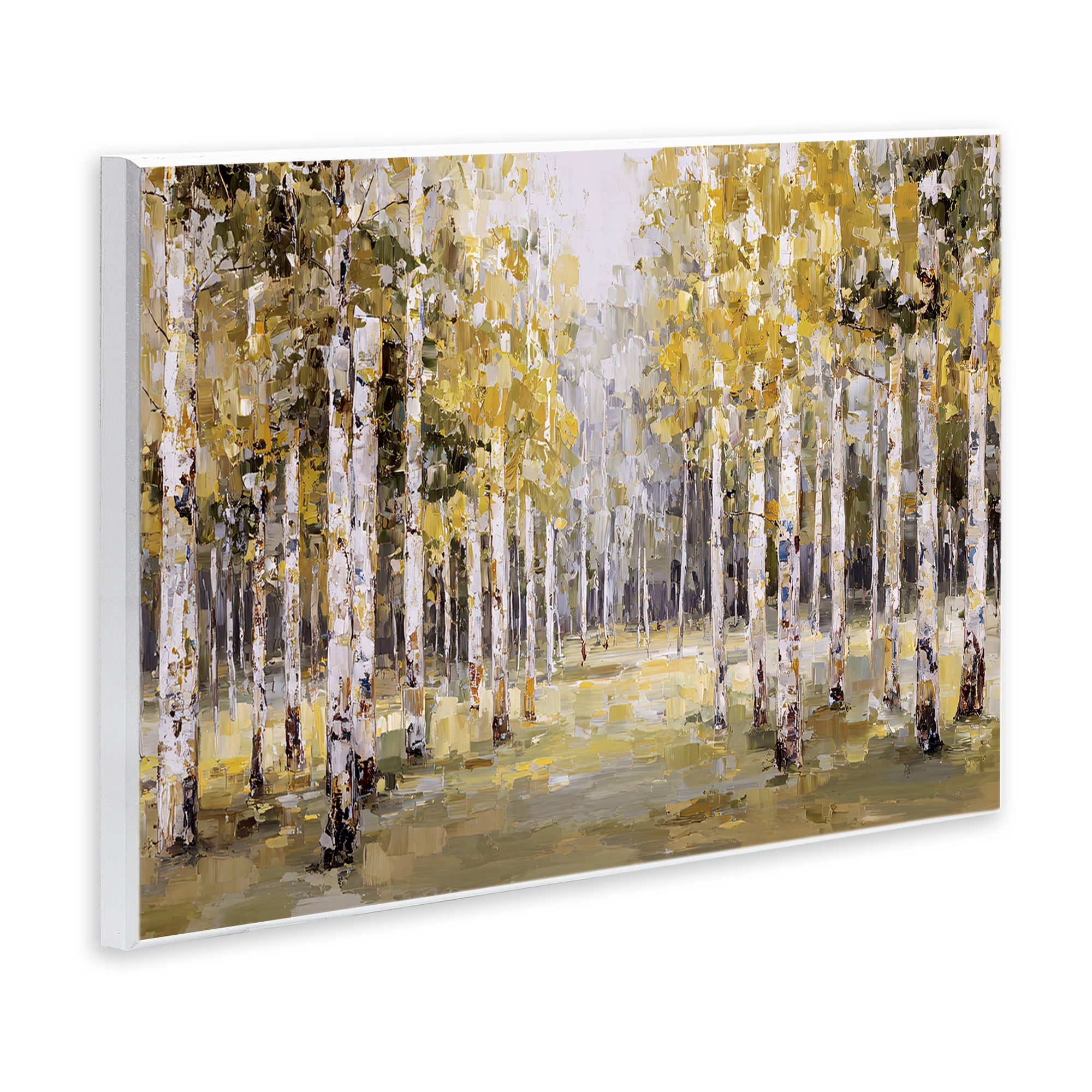 Stupell Industries Impressionist Birch Trees & Fall Leaves Wall Plaque Art, design by Jacky Ngan