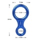 thumbnail image 4 of Descensor de aseguramiento Zulema Placa Escalada Engranaje de rápel de alta resistencia Azul, 4 of 8