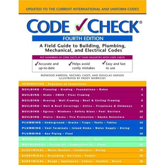 Pre-Owned Code Check: A Field Guide to Building a Safe House (Code Check: An Illustrated Guide to Building a Safe House) (Unknown) 1561586250 9781561586257