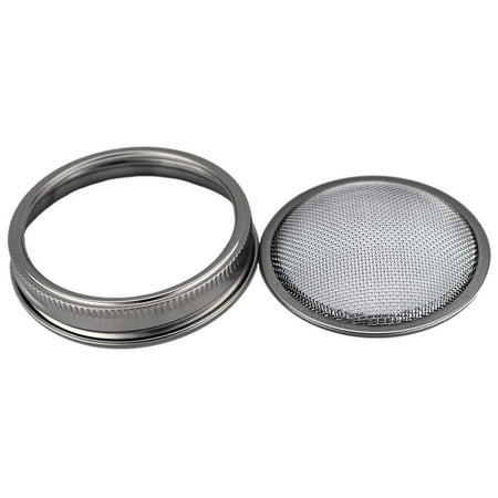 Stainless Steel Sprouting Lid and Band for Wide Mouth Mason, Ball, Canning