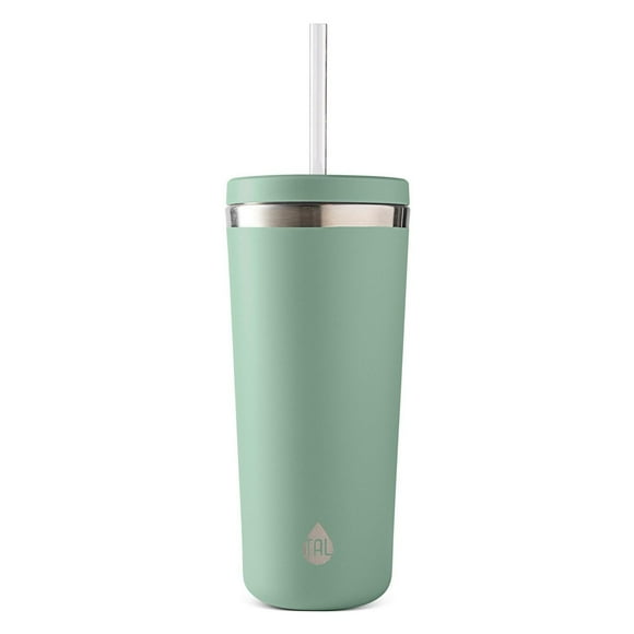 TAL Stainless Steel Ranger Tumbler with Straw 24oz, Mint, water bottle