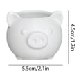 thumbnail image 3 of Pig Planter Pot With Drainage Hole, Cute Animal Succulentes Planter Decorative Flower Container, Mini Indoor Plant Pot for Desk Windowsill Office Cactus Herb Home Decor, 3 of 6