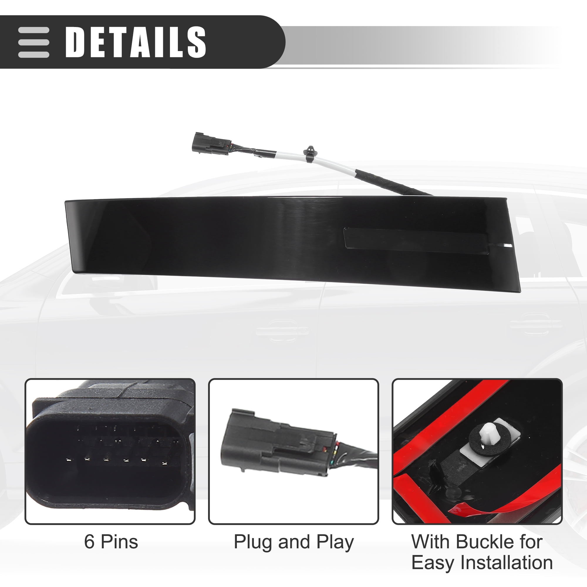 Unique Bargains B Pillar Trim for Ford Explorer 2011-2019 Left Driver Side Black