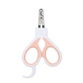 thumbnail image 1 of Pink Angled Pet Nail Clippers with Curved 50° Tips - Stainless Steel Sharp Blades for Safe, Quick Claw Trimming of Cats, Kittens, Small Dogs, Rabbits, Hamsters & Small Animals - Rubber-Coated, 1 of 6