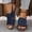 Navy, variant on Viluyesy Wedge Sandals for Womens, Wide Width Adjustable Buckle Peep Toe 2026 Fashion Comfortable Shoes Brown US9.5
