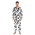 thumbnail image 3 of FORMRS Onesies Pajama for Adults Unisex Hoodie Winter Jumpsuit One Piece Sleepwear, Sizes S-2XL, Cow Spots, 3 of 7