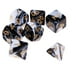 thumbnail image 2 of Paquete de 5-10 dados poliédricos de 7 piezas para juguetes de juego de troqueles negro 5 piezas, 2 of 8