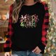thumbnail image 1 of Pntutb, camiseta de manga larga suelta con cuello redondo y estampado informal a la moda de verano para mujer, blusa, Jersey Pntutb Pntutb-1941, 1 of 7
