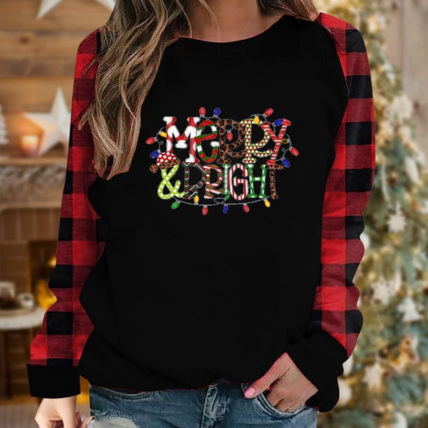 Pntutb, camiseta de manga larga suelta con cuello redondo y estampado informal a la moda de verano para mujer, blusa, Jersey Pntutb Pntutb-1941