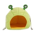 thumbnail image 4 of Hamaca para hámster Yuyangstore cama pequeña para mascotas casa colgante para hámster jaula tipo nido Rana verde, 4 of 8
