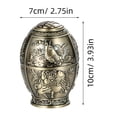 thumbnail image 2 of UPOUART De Almacenamiento De Estilo Chino En Metal Café Con Vintage Y Auspiciosos, 2 of 8