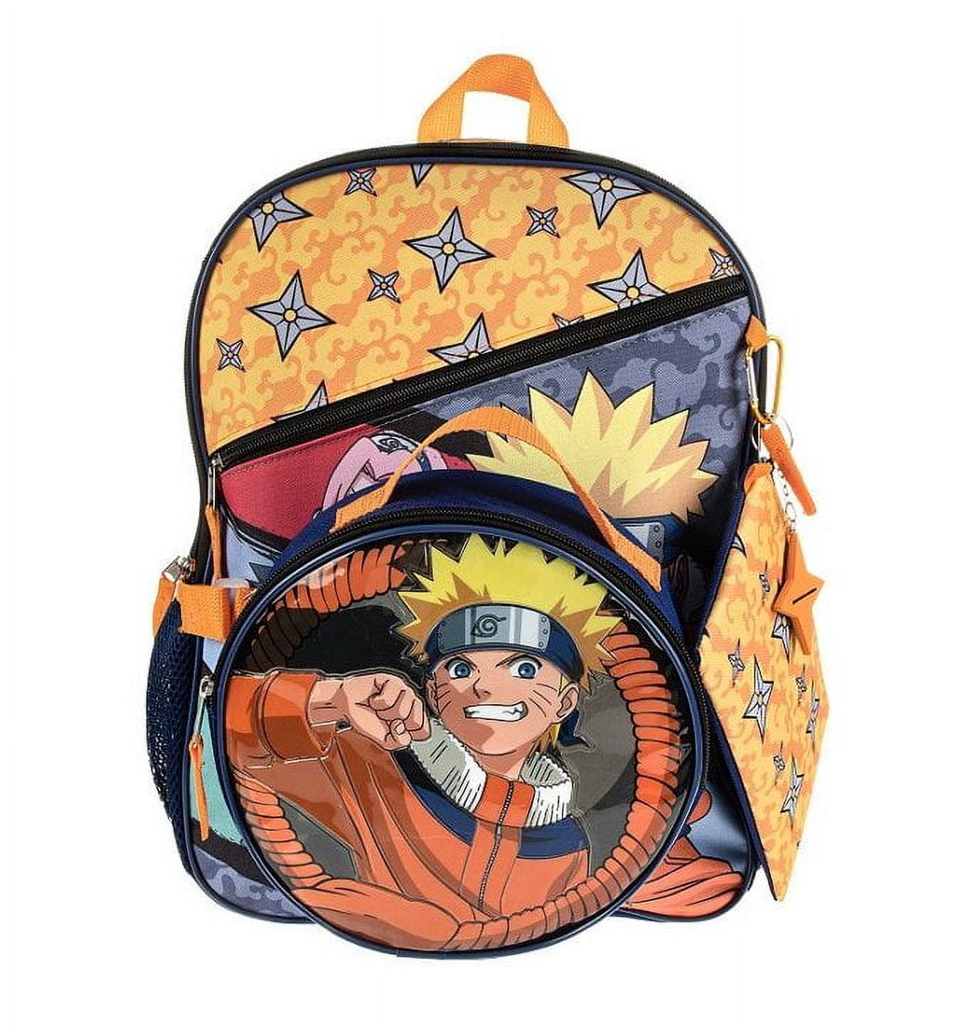 Naruto Shippuden Kids School Backpack Set with Bookbags Lunch Box and More 5 Pieces Walmart