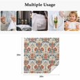 thumbnail image 4 of Boho Floral Cloth Napkins, Farmhouse Vintage Red Blue Flower Plant Washable and Reusable Dinner Napkins Set of 6, Table Napkin for Kitchen Party Birthday Wedding Hotel Housewarming 20"x20", 4 of 8