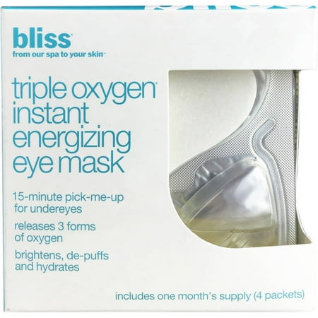 Bliss Triple Oxygen Instant Energizing Eye Mask, 4 count