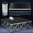 thumbnail image 4 of Portable Stage Platform: 48 X 48 In Folding Stage Platform For Wedding Event - Performance Floor For School Auditoriums Concerts Restaurants Bars, 4 of 16