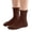 Coffee, variant on Mgmyaa Pure Cotton Kids Ruffle Crew Socks Solid Color Ribbed Mid-Calf Socks for Girls and Boys Ages 1-12