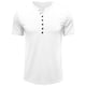 thumbnail image 1 of Camisas de Manga Corta de los Hombres Slim Fit Cuello Redondo Superior, Ligero Poliéster Casual de Manga Corta Blusa, 1 of 5