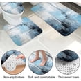 thumbnail image 5 of 4Pcs Bathroom Shower Curtain Sets with Rugs,Blue Orange Painting Art Bathroom Sets with Shower Curtain and Rugs and Accessories, 5 of 7