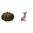 thumbnail image 1 of Cojines de calabaza de Halloween, manta de felpa para sofá, figura decorativa de perro, estatua coleccionable, decoración artesanal con estilo, 1 of 8