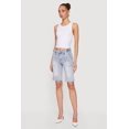 thumbnail image 2 of Women's VIP Denim Bermuda Shorts with Strap Detail, 2 of 4