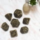 thumbnail image 3 of Juego De Dados De Cobre De 7 Piezas, Ense?anza De Matemáticas Para Amantes, Juego De Mesa De Regalo De Juguete De Dados C Sunnimix Dados poliédricos huecos, 3 of 7