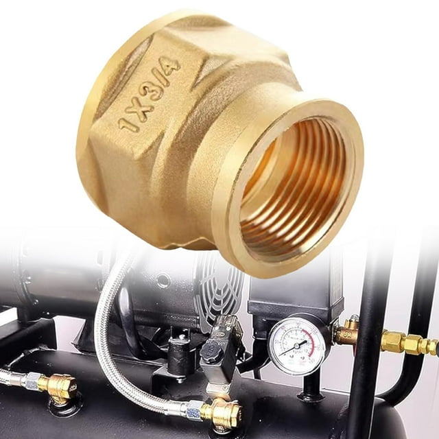 AKEGAMN Clearance! Brass Pipe Reducer Inch Male Thread Pack Of 1 Threaded Fittings For 4 Inch And 6 Inch Threaded Fittings High-quality material: which is strong and to resist . permeability, does n